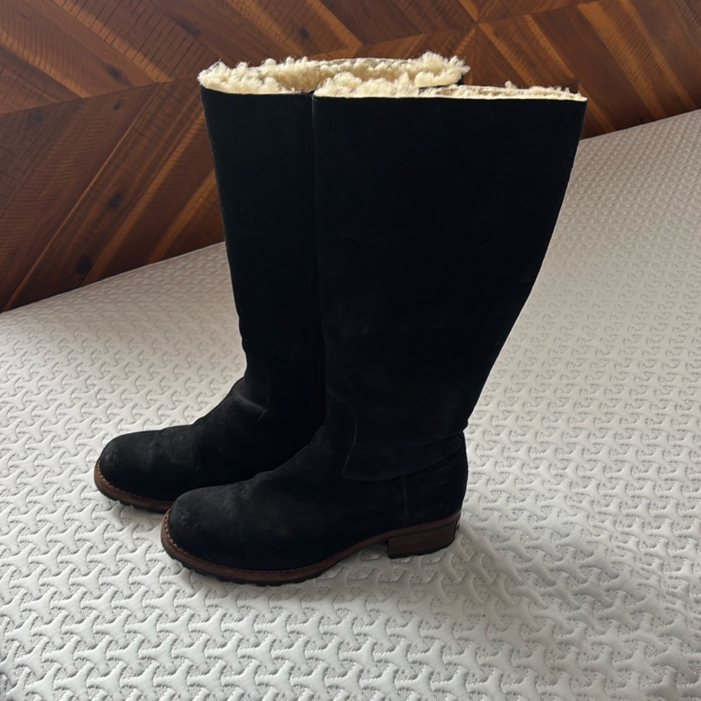 UGG black suede boots